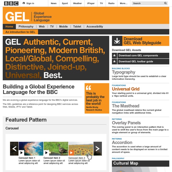 GEL (Global Experience Language)