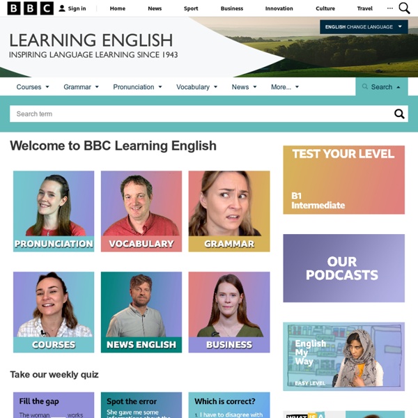 BBC Learning English - BBC Learning English - homepage