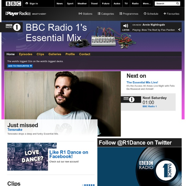 BBC Radio 1 Programmes - BBC Radio 1's Essential Mix
