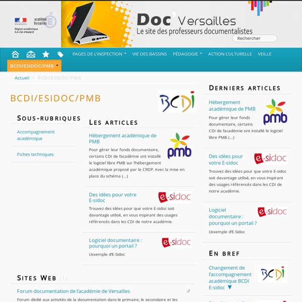 BCDI/ESIDOC/PMB - Documentation