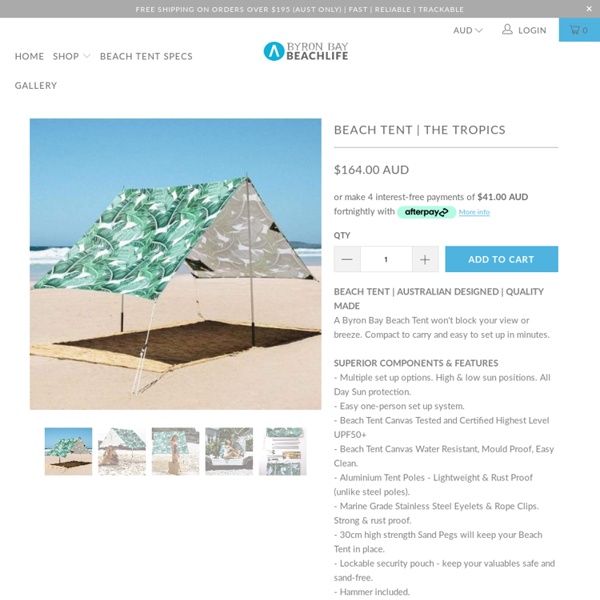 Beach Tents that will help you keep your youthful appearance