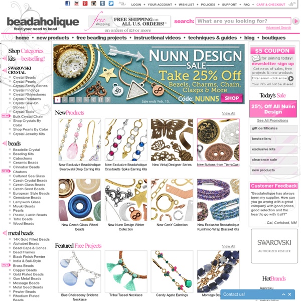 Beads, Beading Supplies and Jewelry Making Tools
