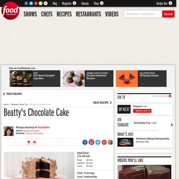 Beatty's Chocolate Cake Recipe