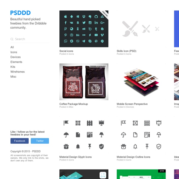 Beautiful hand picked freebies from the Dribbble community.