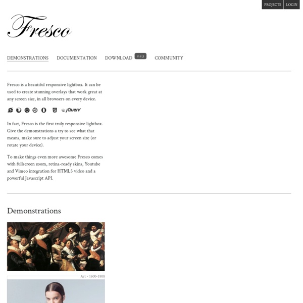 Fresco - A Beautiful Responsive Lightbox