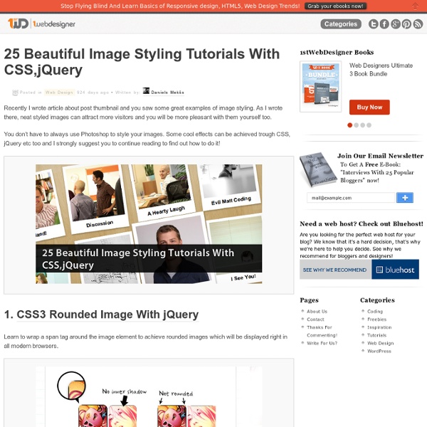 25 Beautiful Image Styling Tutorials With CSS,jQuery