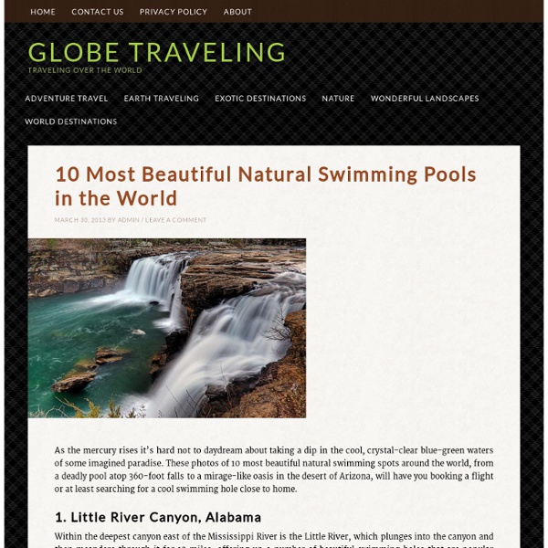10 Most Beautiful Natural Swimming Pools in the World