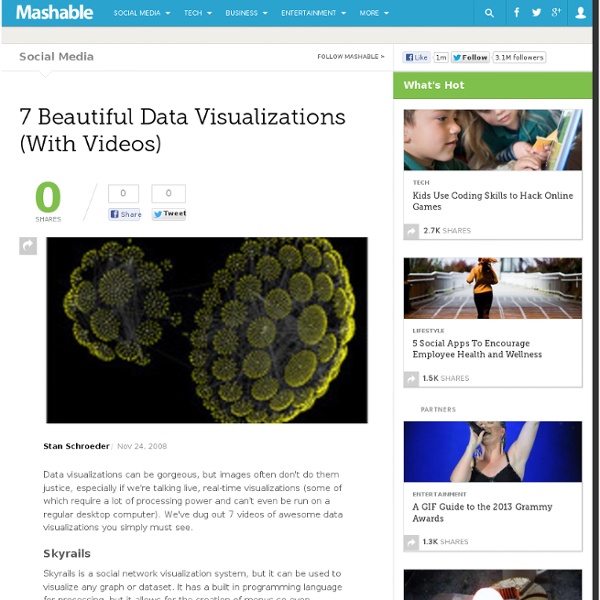 7 Beautiful Data Visualizations (With Videos)