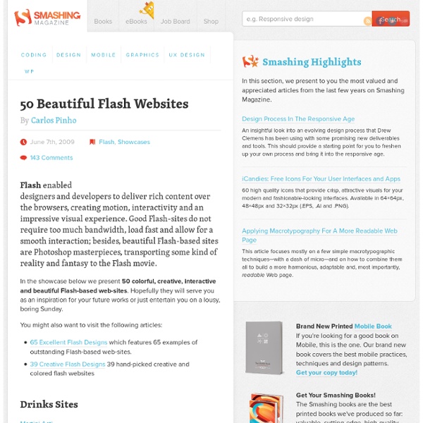 50 Beautiful Flash Websites