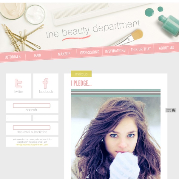 I PLEDGE... - thebeautydepartment.com