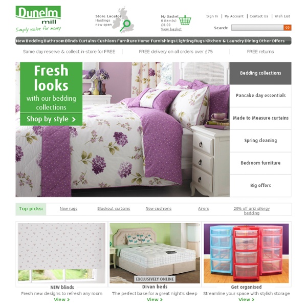 Bedding, Curtains, Blinds, Furniture & more