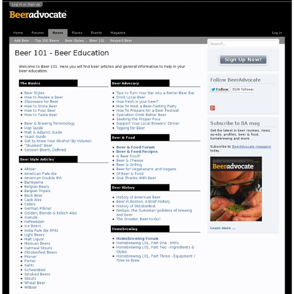 Beer 101 - Beer Education