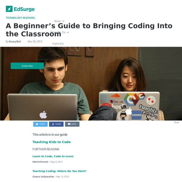 A Beginner’s Guide to Bringing Coding Into the Classroom