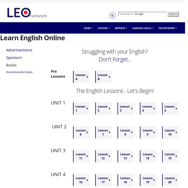 Free English course and lessons for beginner and intermediate learners