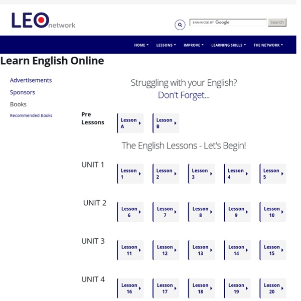 Learn English Online - Free English course and lessons for beginner and intermediate learners