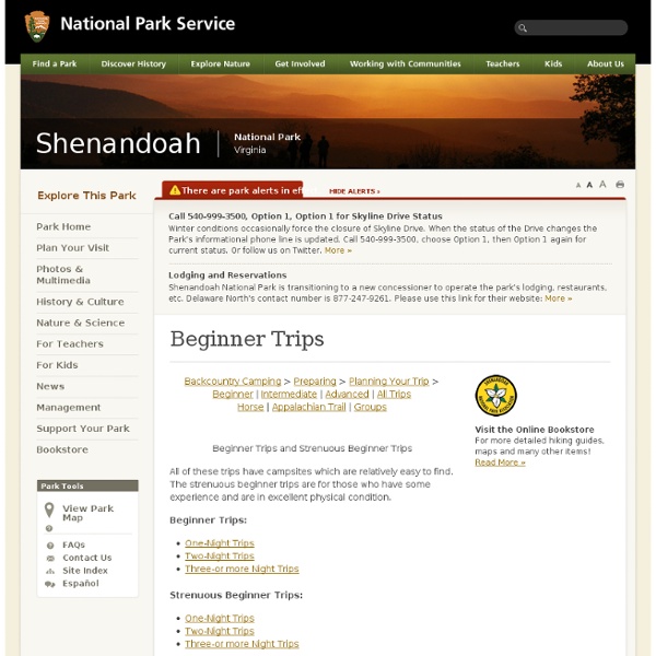 Shenandoah National Park - Backcountry Camping - Beginner Trips