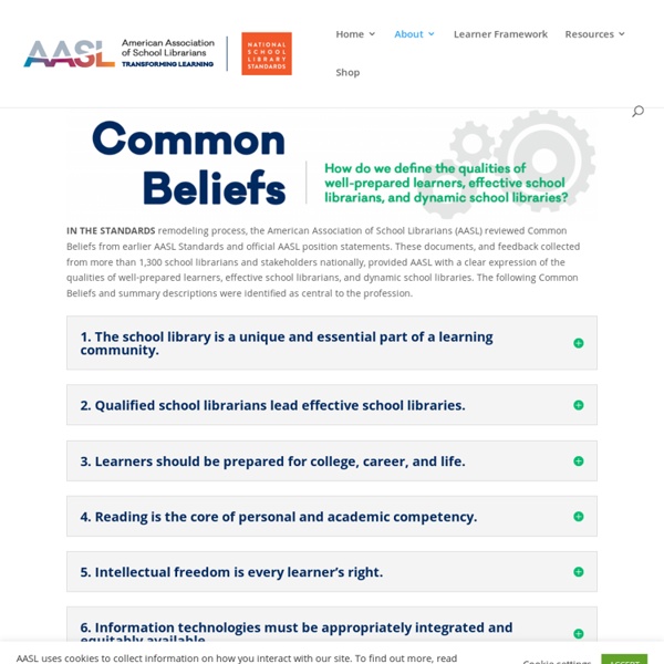 Common Beliefs - National School Library Standards