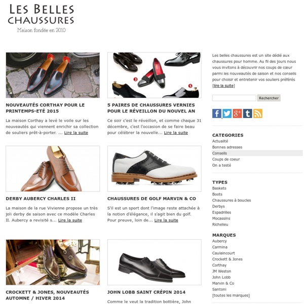 Les Belles Chaussures : blog chaussures pour homme
