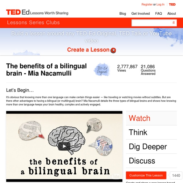 How speaking multiple languages benefits the brain - Mia Nacamulli