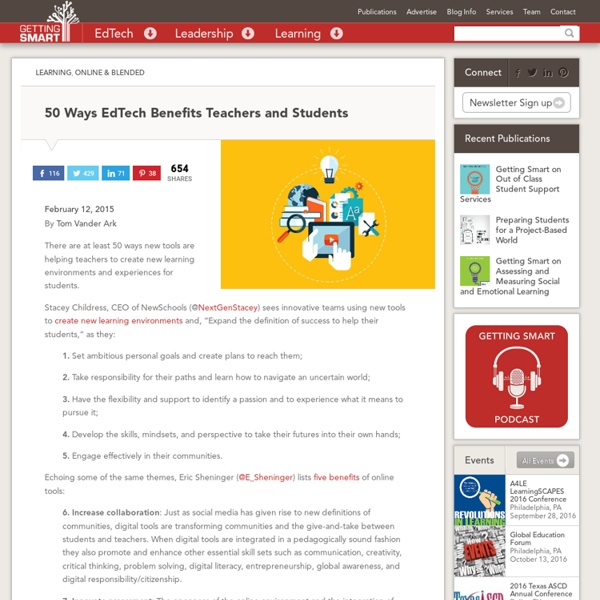 50 Ways EdTech Benefits Teachers and Students