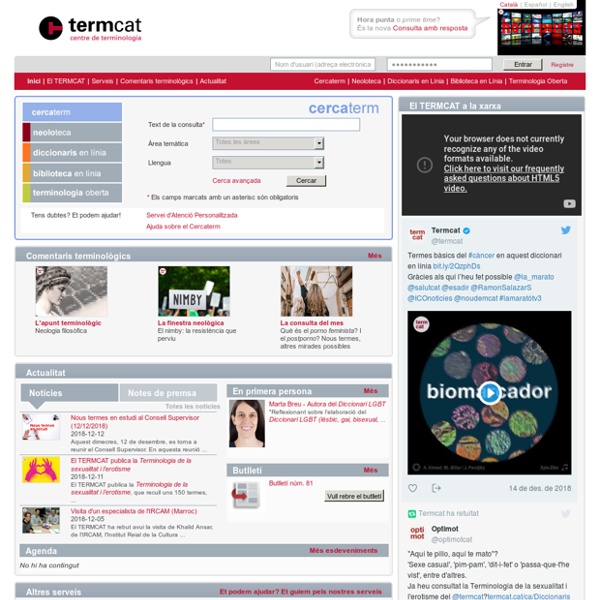 TERMCAT – Benvingut al web del TERMCAT