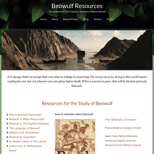 Resources for the Study of Beowulf