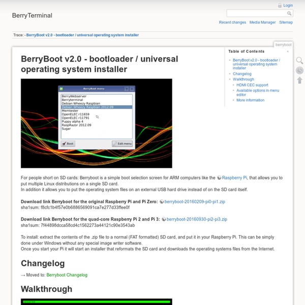 BerryBoot v2.0 - bootloader / universal operating system installer