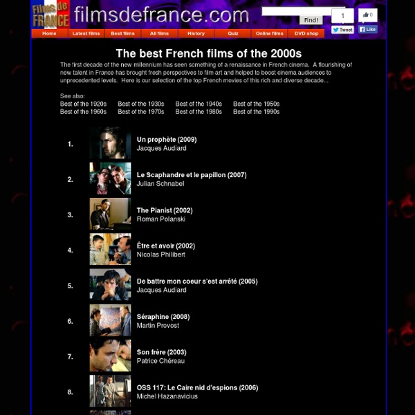 Films de France - Top 100 - best French movies of 2000s