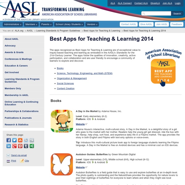 Best Apps for Teaching & Learning 2014