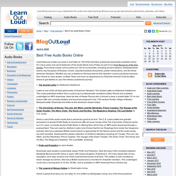 Best Free Audio Books Online Pearltrees