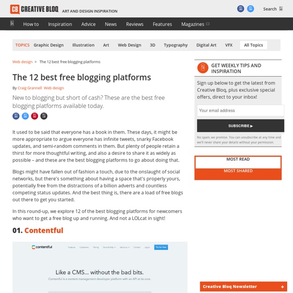 The 10 best blogging platforms available for free