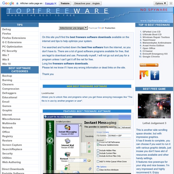 Best Freeware downloads and tips at TOPFREEWARE.NET