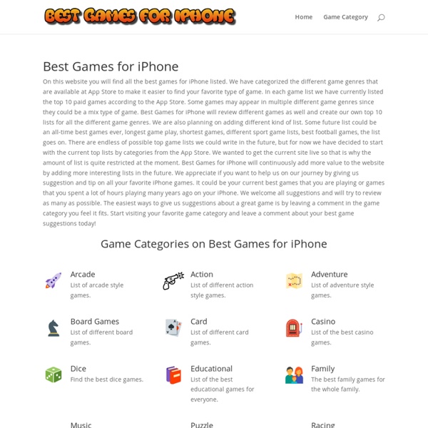 Best Games for iPhone - Free Download Top Game Apps for iPhone and iOS