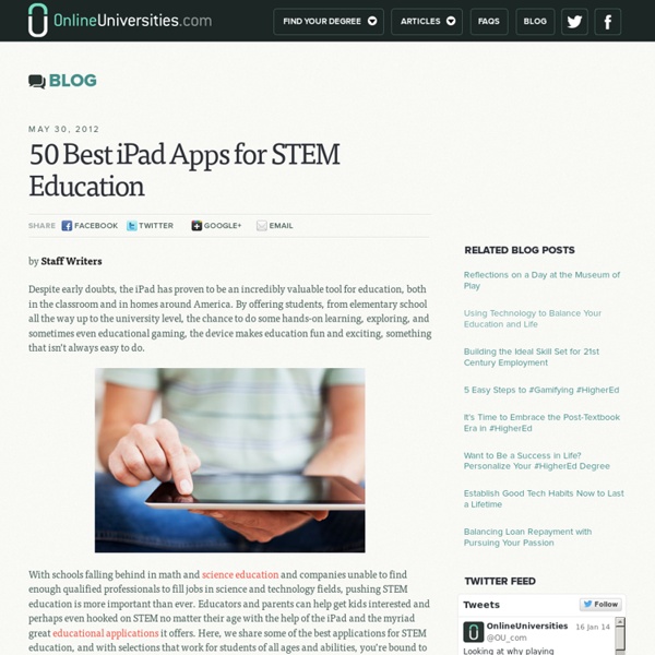 50 Best iPad Apps for STEM Education