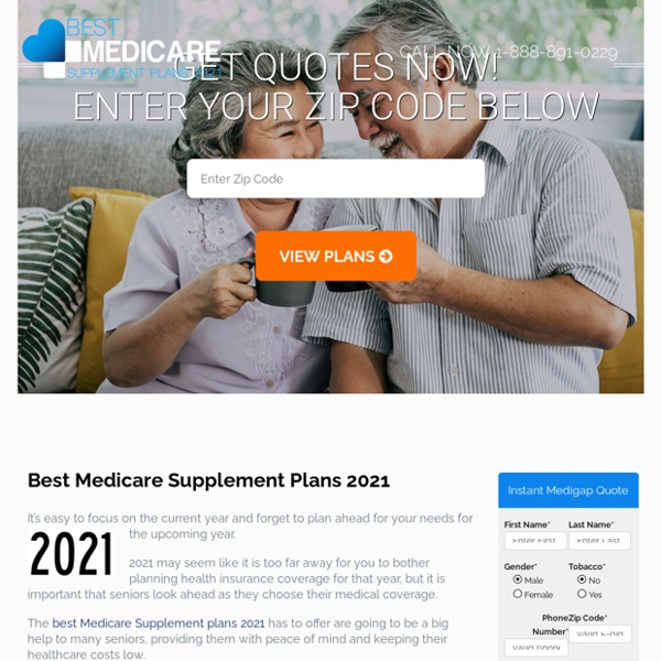 Best Medicare Supplement Plans 2021