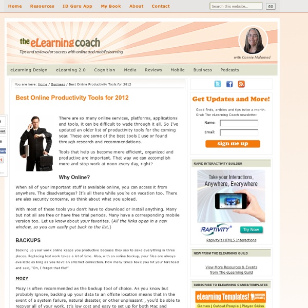 Best Online Productivity Tools for 2012