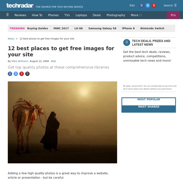 12 best places to get free images for your site