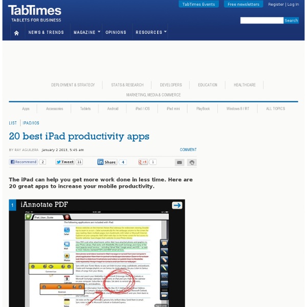 20 best iPad productivity apps