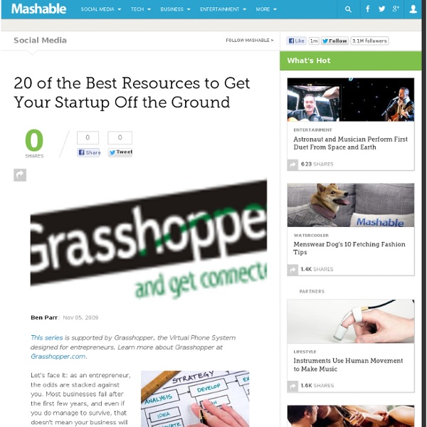 20 of the Best Resources to Get Your Startup Off the Ground
