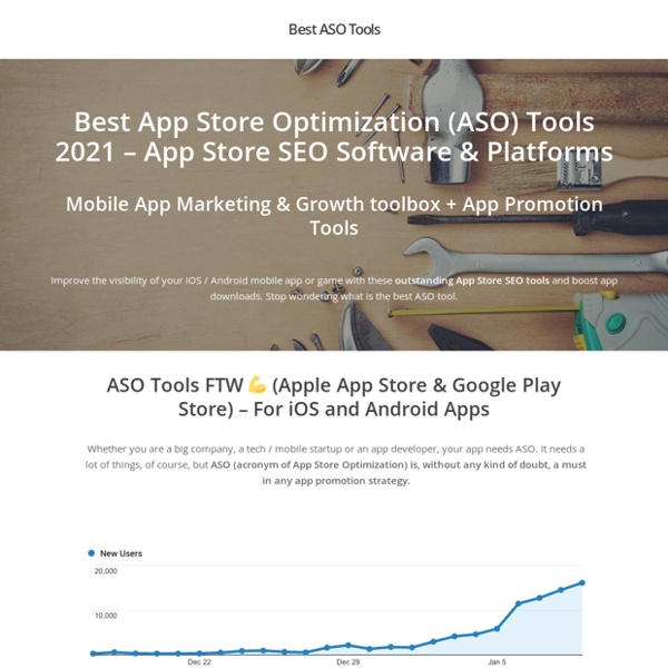 Best ASO Tools - App Store Optimization □ Top App Store SEO Tools 2021