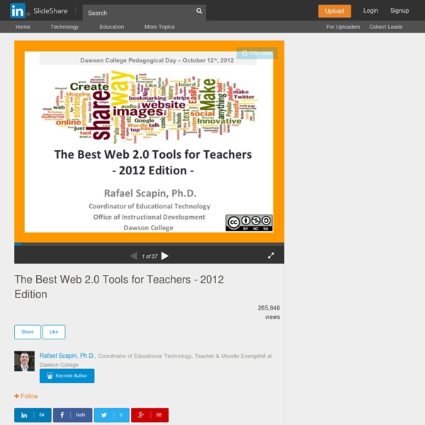 Best Web Tools for Teachers - 2012