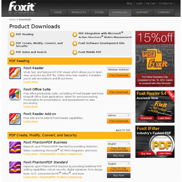 Foxit Software - Downloads(Latest Version)
