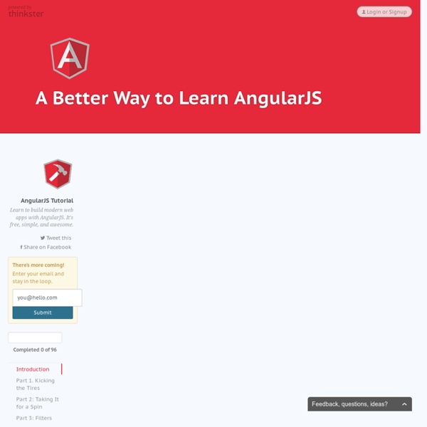A Better Way to Learn AngularJS - Thinkster