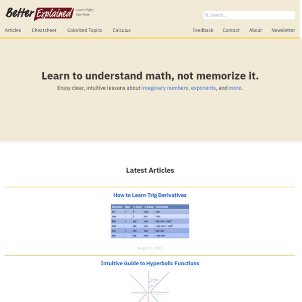 BetterExplained – Math lessons