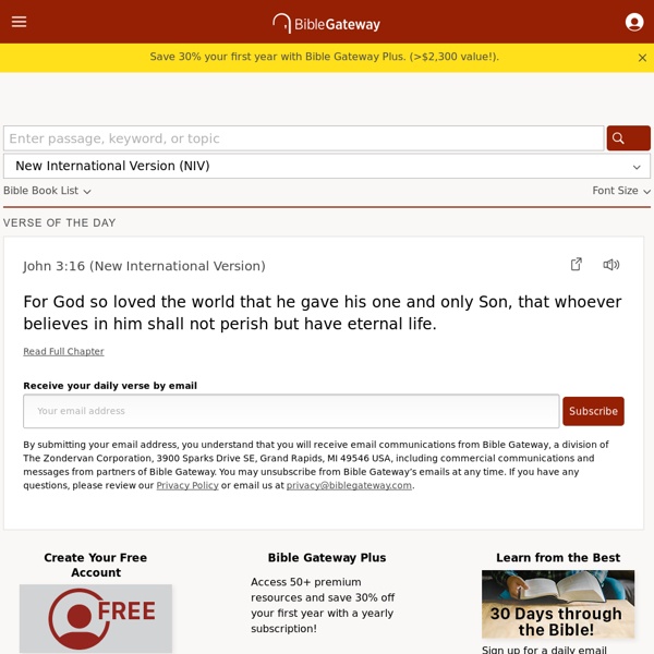 Bible Gateway Beta: A searchable online Bible in over 100 versions and 50 languages - BibleGateway 2.0 Beta