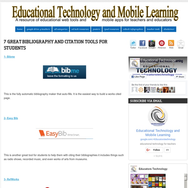 7 Great Bibliography and Citation Tools for Students