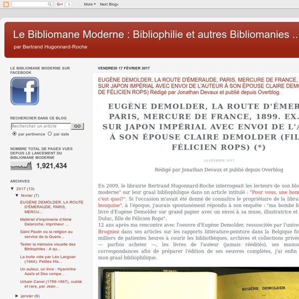 Le bibliomane moderne