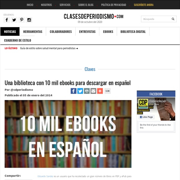 Una biblioteca con 10 mil ebooks para descargar en español