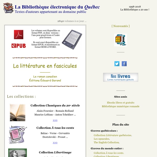 La Bibliothèque électronique du Québec