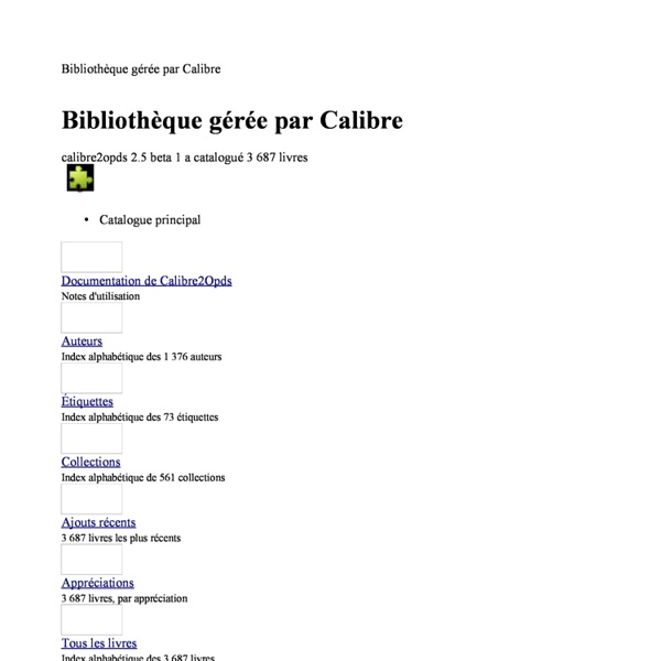 Bibliothèque gérée par Calibre